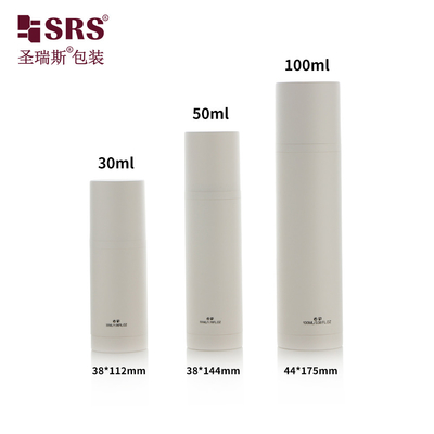 Leeg Vrieswit Vervangbare Lotion Fles Vervangende luchtloze pompfles 100 ml