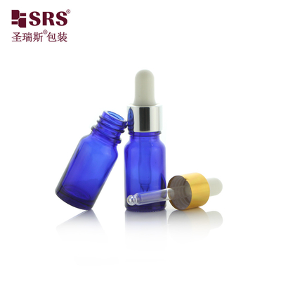 Kleine grootte Reizing Pocket Face Serum Essentiële Olie Glas Dropper Fles 10 ml