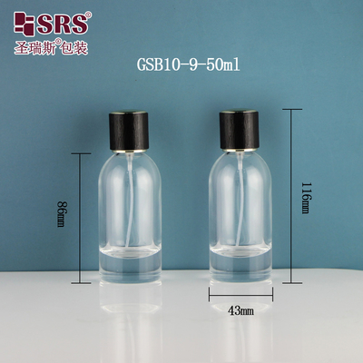 Boston Shape Transparent Parfum Geur Leeg 50 ml Glas Spray Fles