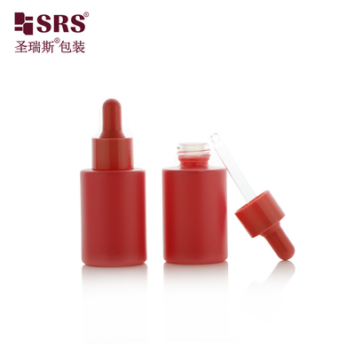 Verf Custom Macaron Kleurglas Leeg Groothandel Essentiële Olie Dropper Fles 30ml