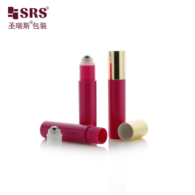 Recycled Plastic Injection Aanpassing Kleur Rood Oog Serum Massage Roll On PP Fles