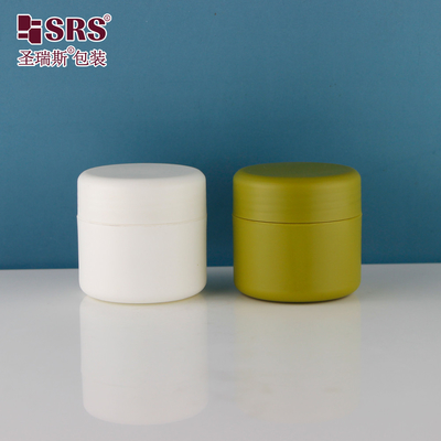 Cosmetische gezichtscrème herbruikbare potten voor body scrub plastic pot 250 ml