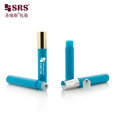 Ronde penvorm PP gerecycled oogserum rolfles Plastic roll-on met metalen bal