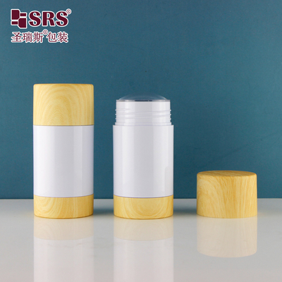 Ronde vorm Aangepaste kleur Plastic Stick Flask Twist Up 50 ml Deodorant Container
