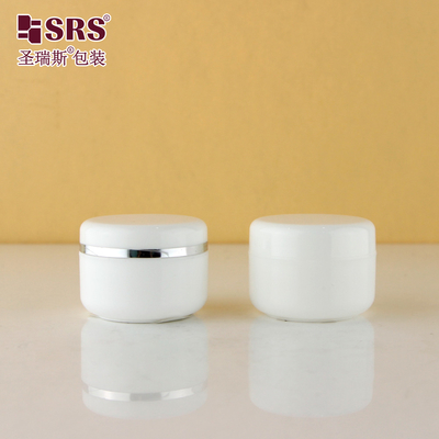 Witte Injectie Persoonlijke Kleur Leeg Gezichtscrème Plastic Container 50ml PP Jar
