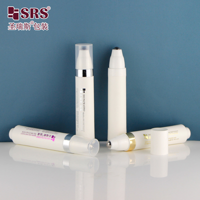 10 ml PP PCR Recycled Material Plastic Customization Press Style Airless Massage Oogserum 1/3 oz Roll On Flasken