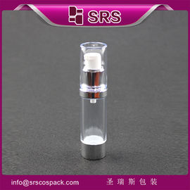 SRS luxe Cosmetische Verpakking Plastic 15ml 20ml 30ml ronde Lotion Gezicht Airless pomp Fles