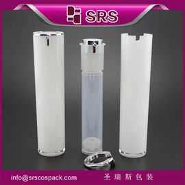 cosmetische luchtloze fles, elegante 15 ml 30 ml 50 ml lotion pomp fles