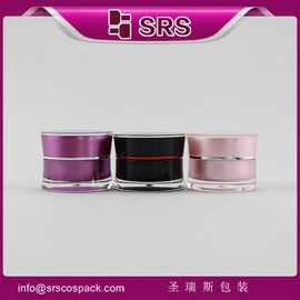 J092-10g mini zakjes roze en zwarte cosmetische potten van kunststof