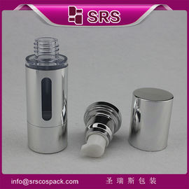 metalen zilver A027 15ml 30m l50ml luchtloze pomp plastic fles