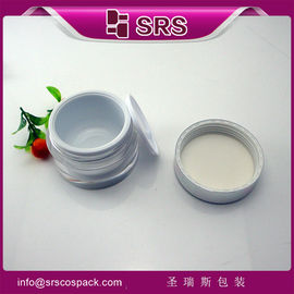 Aluminium dop cosmetische container voor room, plastic ronde pot
