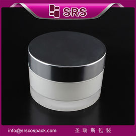 luxe en hoge kwaliteit huidverzorgingscrème pot,J023 leverancier acryl ronde pot