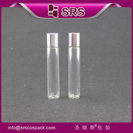 8 ml glazen rol op fles met metalen bal, ronde fles met essentiële olie