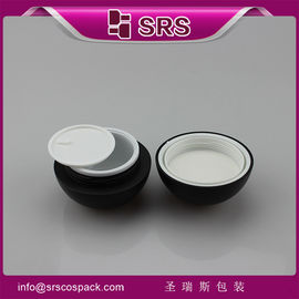 30g 50g mat zwart acryl crème pot, hoge kwaliteit zwarte pot