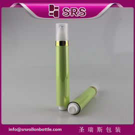 AY-15ml gemetalliseerde kleur luchtloze plastic rol op fles professionele fabrikant