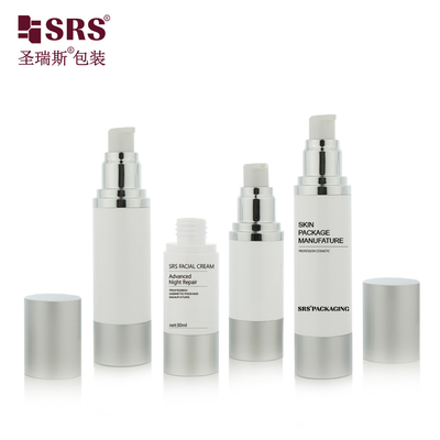 Aanpassing Groothandel 15 ml 50 ml lege cosmetische lotion Serum luchtloze pompfles 30 ml