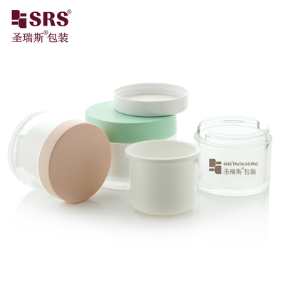 50g 100g 240g lege vervangbare plastic transparante acrylcontainer crème luxe cosmetische pot
