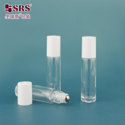 Doorzichtige ronde glasflessen voor lippengloze flessen 10 ml rolflessen
