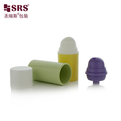 Injectie Kleurrijke aangepaste plastic cosmetica Serum vacuümpomp PP luchtloze fles