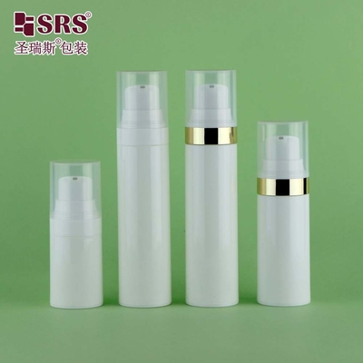 30 ml 50 ml Luxe Elegante PCR PP milieuvriendelijk materiaal Tandpasta Flessen Luchtloze pomp Fles 15 ml