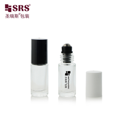 5 ml Mini Cute Glass Roll On Flascheglas met aluminium dop