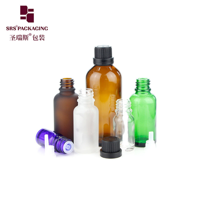 5 ml 10 ml 15 ml 20 ml 30 ml 50 ml 100 ml lege groene blauwe Amber heldere glazen fles met CRC-kap