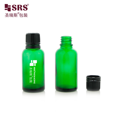Leeg Cosmetische Massage oliën Kind-Resistente Cap Schroef Type Met Plug Glasflessen Voor Olie