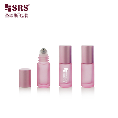 5 ml Leuke lege rolstaal bal Parfum essentiële olie flessen rol op fles glas