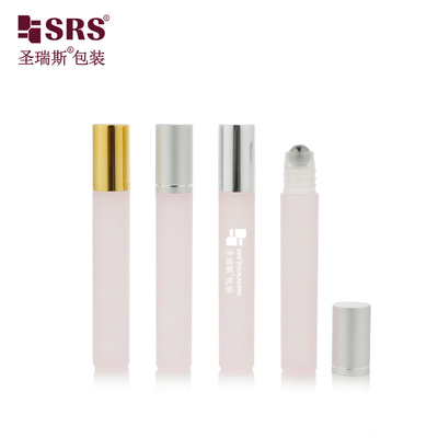 8 ml doorzichtige roze halfdoorzichtige PP plastic ooggel rolffles Roll On