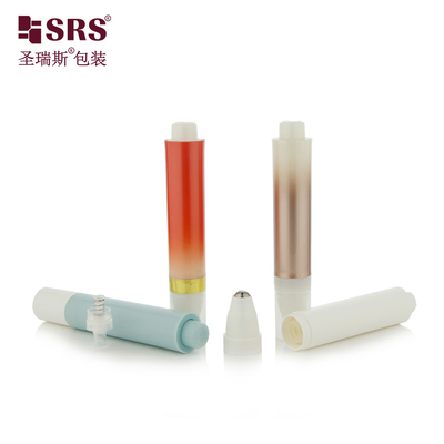 Leeg Cosmetic Luxury PP PCR Ronde Airless Pump Oogcrème Roll On Flasken 10 ml