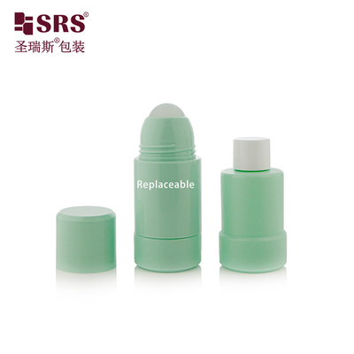 50 ml 75 ml PP PCR gerecycled vervangbaar dubbele wand rol deodorant fles
