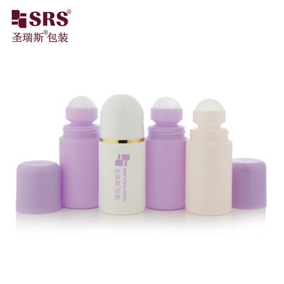 60 ml ronde injectiewitte vaste PP PCR recycled milieuvriendelijke rolbaldeodorantfles
