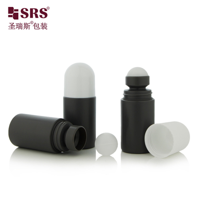 60 ml lege cosmetische verpakking PP zonder lek Ronde gelfles Deodorant met rol op bal