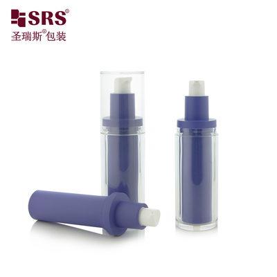 30 ml 1 oz lege, op maat gemaakte PET-injectie met dubbele wand vervangbare luchtloze pomplotionfles