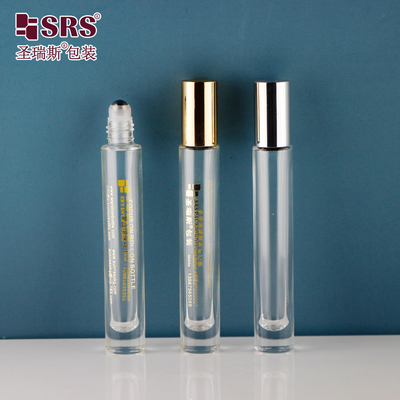 Ronde vorm Helder dikke bodem Geen lek Parfum essentiële olie rolballen flessen 10 ml