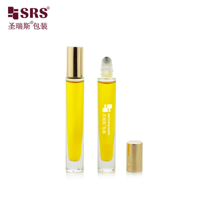 Ronde vorm doorzichtige glazen rolballen flessen Parfum Roll-On fles 10 ml