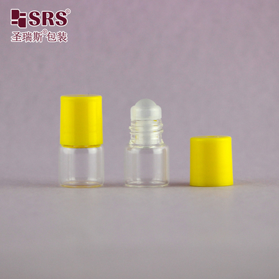 BLP-1ML Mini Travel Size Transparante glazen flacon Roller Ball Fles voor essentiële olie Geur Geen lekkage