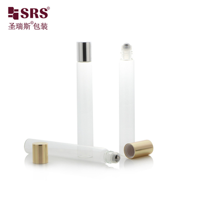 12 ml mat witte rol op fles met metalen bal en aluminium dop, verpakking van lichaamslotion