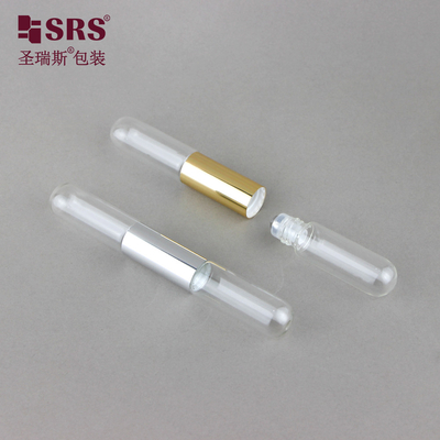 SGB2-5ml+5ml Transparante Leuke lege Parfum Essentiële Olie Roller Stalen Bal Fles Applicator