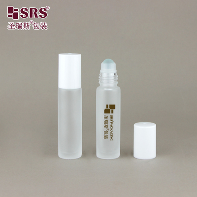 BLPM-10ML Matte Finished Clear Frosted Glass Roller Ball Flasje Voor Parfums Essentiële Olie Nagelverzorging Olie Verpakking Geen lekkage Groothandel