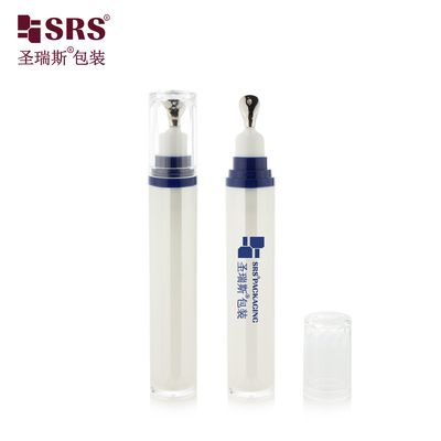 LR001-15ML Hoge kwaliteit Geen lek Acryl Aanpassing Oogserum Cosmetische verpakkingsapplicator Metaal