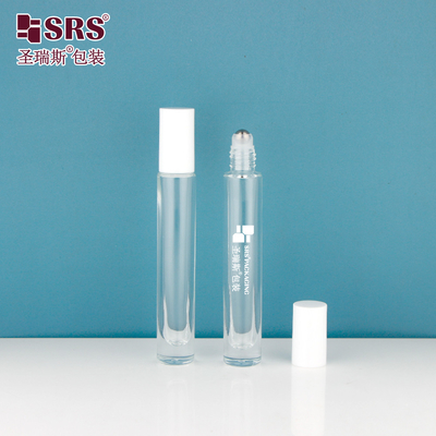 GB1-10ML Persoonlijke dikke fles met PP-PCR-plastic cap glas roll-on verpakking voor cosmetische en huidverzorgings-olie parfums