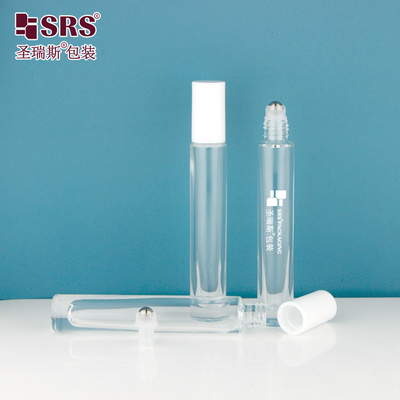 GB1-10ML Luxe High End Dikke Fles Transparante Aangepaste Kleur Beschikbaar Glas Roller Ball Parfum Fles Geen lek