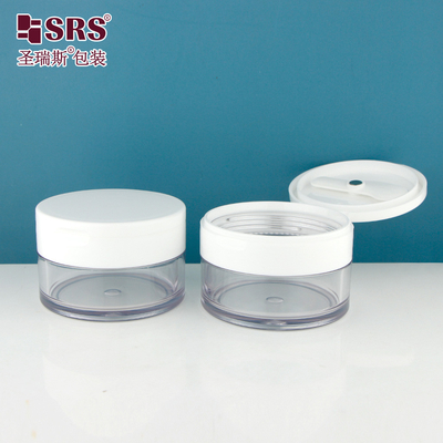 PETG003 PETG-materiaal Flip Cap Plastic Jar Aanpassing Duidelijke transparante container voor body scrub
