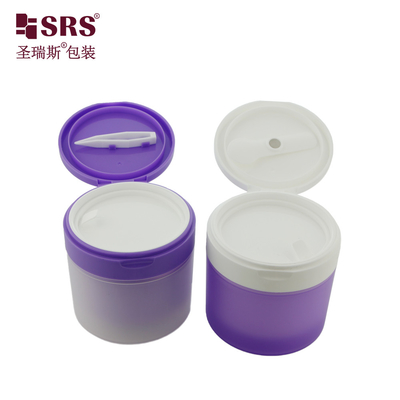 SRS1 120g 150g PP PCR Recycled Eco-vriendelijk Plastic Hair Gel Body Cream Jar Container Verpakking Met Tweezer