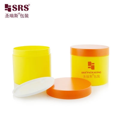 SRS 400g Grote grootte Eénwand Glanzend Gezichtsmasker PP Creme Jar Decoratie Verf PCR Container Verpakking
