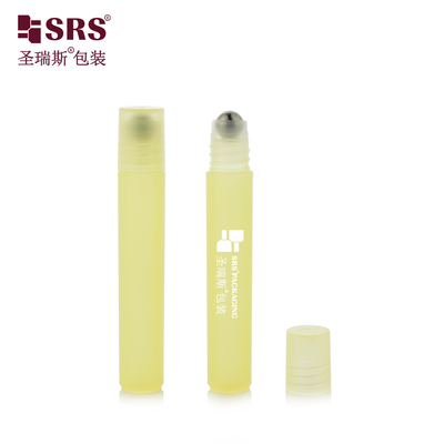 RPP 8 ml lege injectie aangepast geel Matte kleur Afgerond oogserum Roll op fles Geen lek