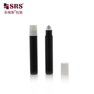 RPP-8ml Zwarte gefrostte injectiefles op maat voor massage ooggel Plastic injectie applicator verpakking