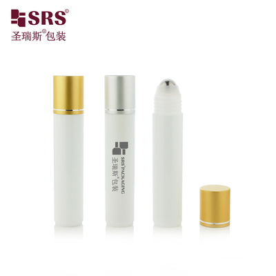 RPA-35ML Mat Finished White Injection PP PCR Recycled Eco Friendly Roller Steel Ball Massage Serum Flasje Voor Haar Serum