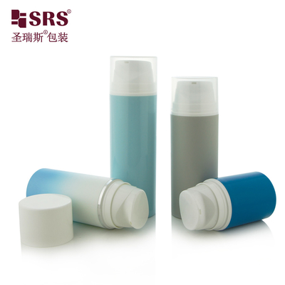 PA601 30ml,50ml,80ml,100ml,120ml,150ml,200ml Leeg Snap On Stijl Vacuüm Eenwand Injectie Kleur Foundation Lotion Luchtloze Pomp Plastic PP PCR Fles